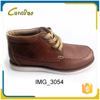 Wholesale comfortable lace-up men durable genuine leather boots                        
                                                                                Supplier's Choice