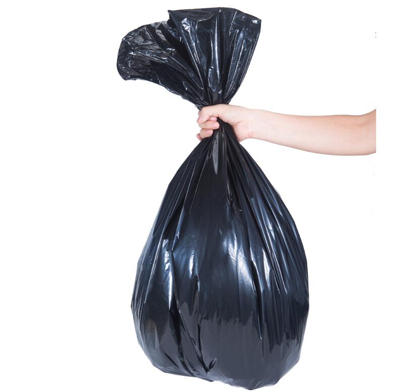 Black HDPE Star Seal Garbage Bag