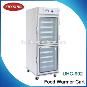 10 layers hot food cabinet with castor