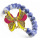 Sodalite Gemstone Bracelet with Diamante alloy Butterfly Piece