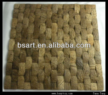 decorative coconut Mosaic shell for wall