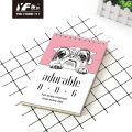 Custom adorable glasses dog style A5 vertical spiral coil notebook hardcover diary