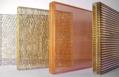 Modern Architecture Decorative Architectural Mesh Laminated Glass