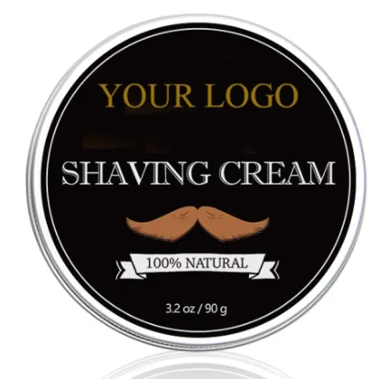 Moisturizing Peppermint Balm Shaving Cream - Bulk Smoothing Beard Care for Men