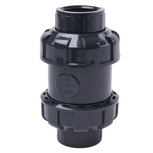 Válvula de retenção de esfera de união dupla para sistemas UPVC