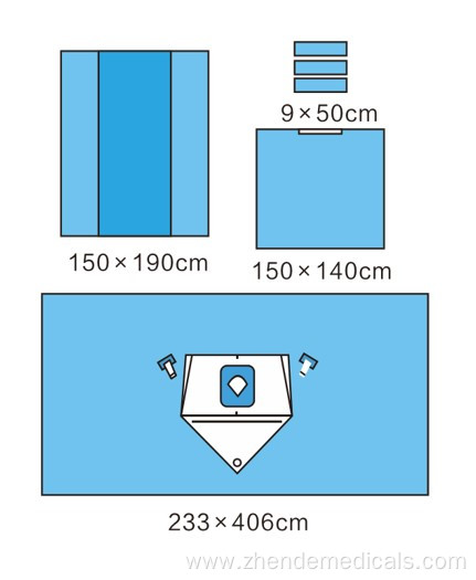 Environment Friendly Special shoulder set Surgical Drapes