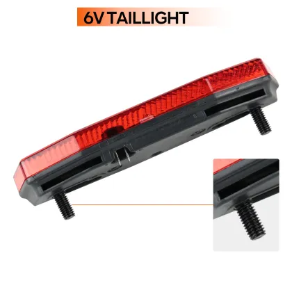 6V Tail Light Electric Bicycle Light Set for Night Riding