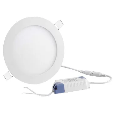 12W LED Panel Light SMD 3000K 4000K 6000K Round Ceiling Light for Bedroom - 12 Watt Warm White 1200lm Ultra Thin 6.7 Inch