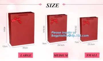 Printed Gift Bags With Ribbon Handles, Custom Printed Kraft Paper Bag, Christmas Shopping Paper Gift Bag, Foldable Paper Shoppin