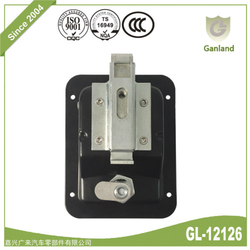 Black Powder Coated Paddle Latch Cylinder Lock, High Quality Black