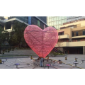 Metal Modern Heart Sculpture LoveSculpture Outdoor Sculpture