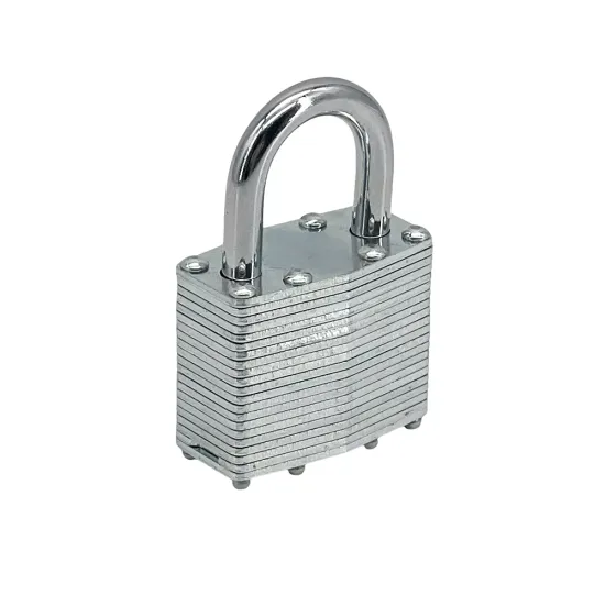 Laminated Steel Padlock Silver Warded Keyed-Alike