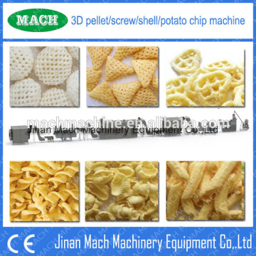 Hot Sale Extruded Fried Crispy Bugles 3D Pellet Snacks making Machine