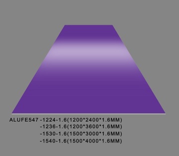 High Glossy Soft Purple Aluminum Sheet