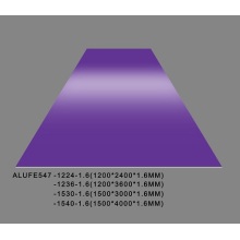 Feuille d&#39;aluminium violet doux brillant