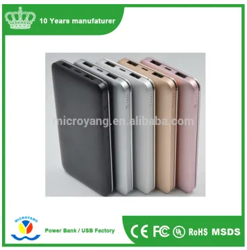 Ultra-thin aluminium alloy brushed metal housing universal power bank