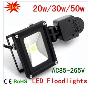 PIR 30W LED spotlight/ 30W LED sensor floodlight 2 year warranty