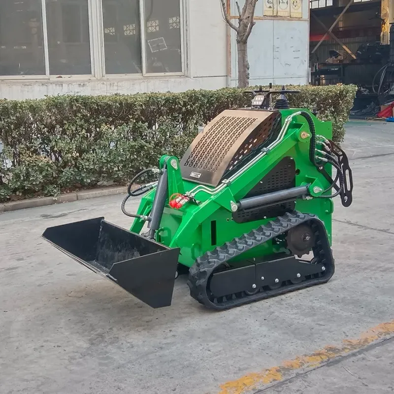 Mini Skid Steer Loader with Trencher Attachment