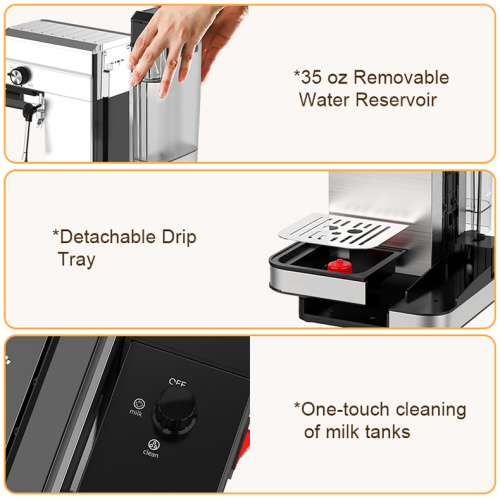 coffee machine and milk frother 6-in-1 Espresso Machine with Built-In Milk Frother Factory