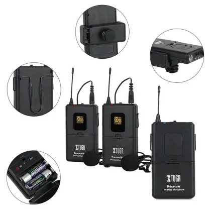 GPUB CM4 Hot Sale UHF Wireless Lapel Microphone for Teaching and Speech