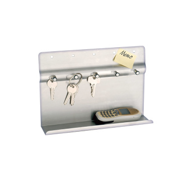 memo board with shelf  key hook magnets