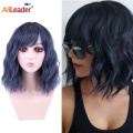 Short Bob Synthetic Wavy Bobo Wig For Girls