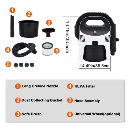 4L Portable Car Electric Vertical Vacuum Cleaner