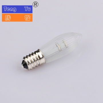 E10 C6 Candela LED Bulb 8-55V 0,2 W Light Tone caldo - Sostituzione del ponte di candele di Natale