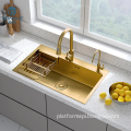Multifunctional Gold Stainless Steel Kitchen Sinks: Modern Design for Your Kitchen