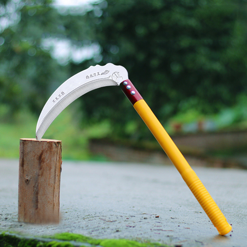 High quality cheap agricultural rice harvesting knife Outdoor multifunctional sickle Sharp weeding tool
