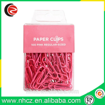 Pink Regular 1 Inch Paperclips - 100 paper clips per pack