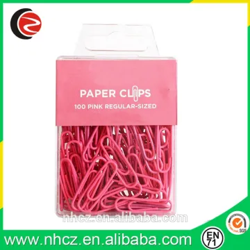 Pink Regular 1 Inch Paperclips - 100 paper clips per pack