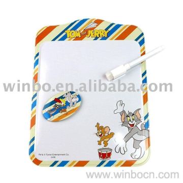 Tin double sides kids students cute write board