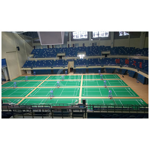 Alfombrilla sintética verde para suelo de pista de bádminton