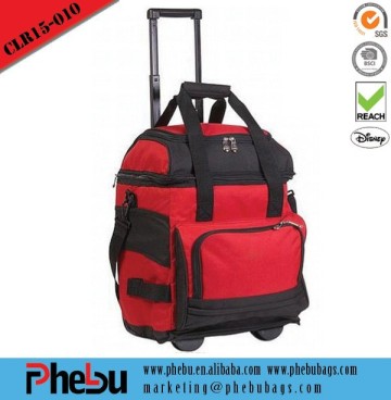 Outdoor family size picnic trolley cooler bag