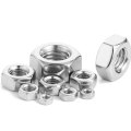 Hexagon full nut nickel plated nats