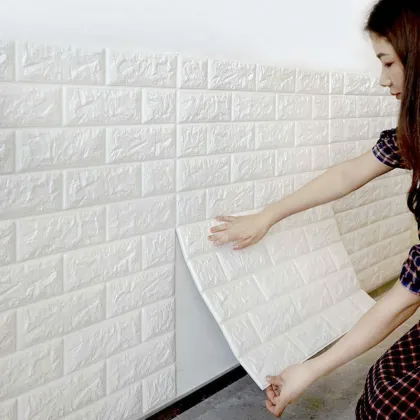 China Factory Waterproof 3D Foam Wall Stickers 70x77cm Wallpaper