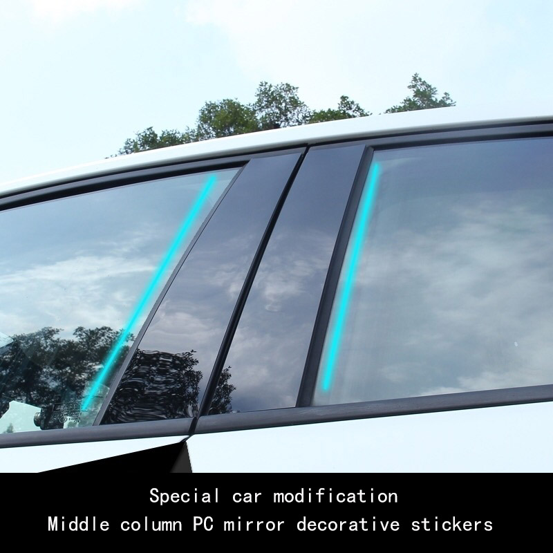 for Volkswagen 19 Tiguan L Magotan Sagitar Passat Langyi sailing modified window trim PC mirror center pillar sticker