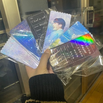 Benutzerdefinierte KPOP -Waren: Holographische Ticket mit beiden Seitendrucke für Idolereignisse