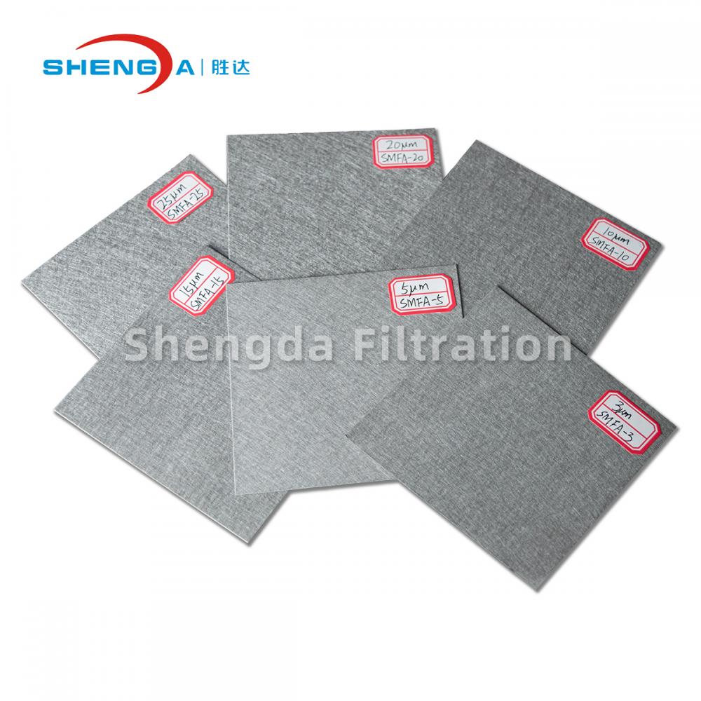 Sintered fiber felt filter