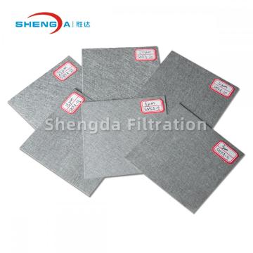 Material de fieltro de fibra de metal sinterizado con alambre de protección