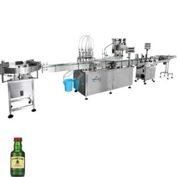 Glass Bottle Filling Capping Labeling Machine for Liquor & Spirits
