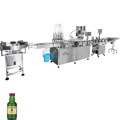 Alcohol Vodka Brandy Liquor Gin Filling Machine Line 100ml Glass Bottle
