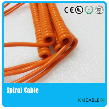 Spiral cable industrial PUR ,spiral cable for industrial machine