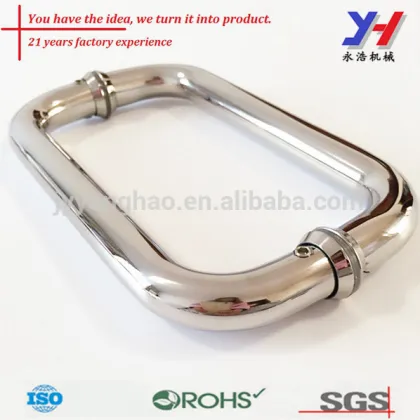 OEM ODM custom glass pull door handle, Glass pull shower door handle