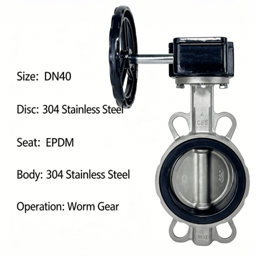 Paslanmaz Çelik Kelebek Vanalar