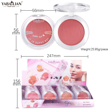 Yabaolian/Baolishi Factory Groothandel Natuurlijk naakt roze blush Matterse poeder