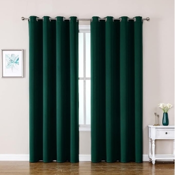 Vintage Blackout Grommet and Pencil Pleat Curtains for Living Room and Bedroom
