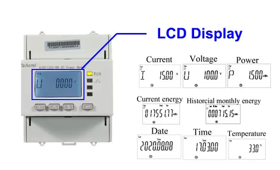 dc energy meter LCD Display