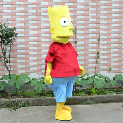 New Style Simpson Mascot Costume High Quality Hand-made Cartoon Character Carnival or Festival Supply Adult Size